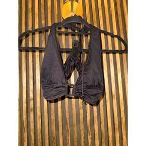 Juicy Couture Black Halter Top Women's Size L